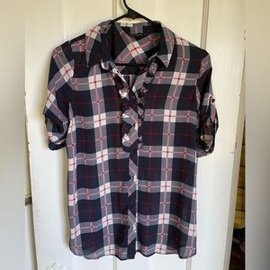 Dorothy Perkins plaid blouse
